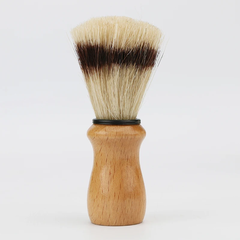 

China manufacturers private label beard brush wood handle horse hair shaving brush, Tan or customized