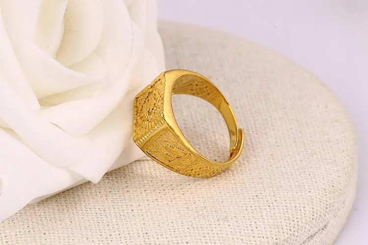 Xuping Jewelry Cheap Gold Ring Dubai 24k Gold Plated Ring 1 Gram Gold ...