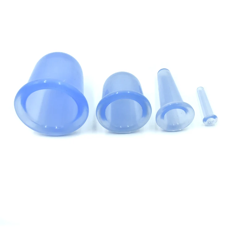 

Tradition medical therapy Chinese household vacuum silicone suction cupping new technology cupping cup, Multi- color