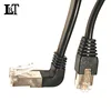 1m Cat5 RJ45 Down Angle Network Cable Male to Down ward male 90 Degree rj45 Cable For Chassis/Computer