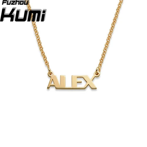 

Capital Letters Name Necklace with 18K Gold Plating