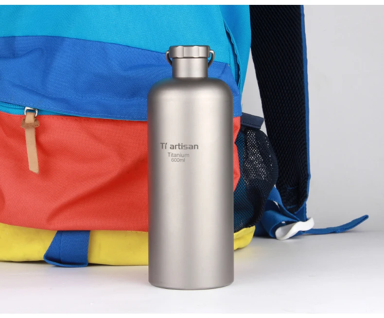 Hiking Cycling Bottle Pure Titanium Water Sports Bottle