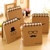 wholesale bulk small spiral notebook top ring bind brown paper cover notebook notepad