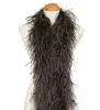 Light weight festival Cabaret Dancer Fluffy ruff flapper Chandelle plush turkey Feather scarf boas 20ply ostrich feathers boa