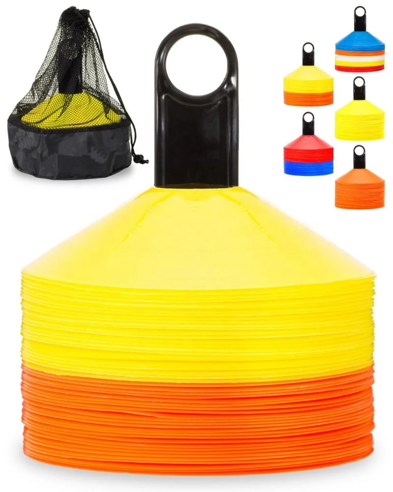 
Wholesale Disc Cones (Set of 50) Agility Soccer Cones with Carry Bag and Holder for Training, Football, Kids, Sports 