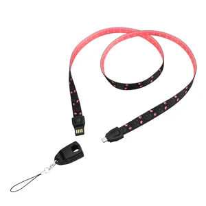 New Product ideas 2019  Wholesale Custom Printed Multi Data Line Charging Lanyard USB Cable