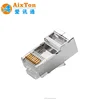 SHIELDED CAT5 CAT5E CAT6 MODULAR PLUG 8 PIN RJ45 METAL CONNECTOR