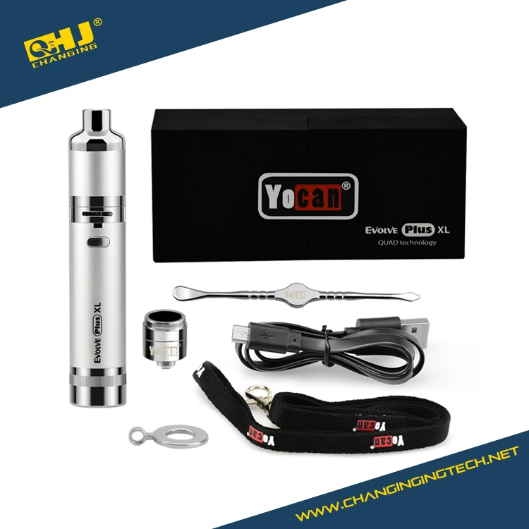 

Inexpensive Premium Yocan Evolve Plus XL Dab Wax Rigs Wax Pen Vaporizer 1400mah Battery Free DHL UPS Shipping