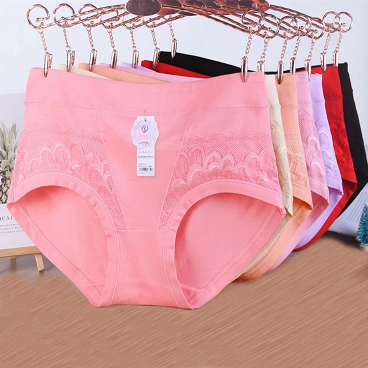 

wholesale of high quality breathable women soild cotton panties ladies plus size of cheaper, As photos shown