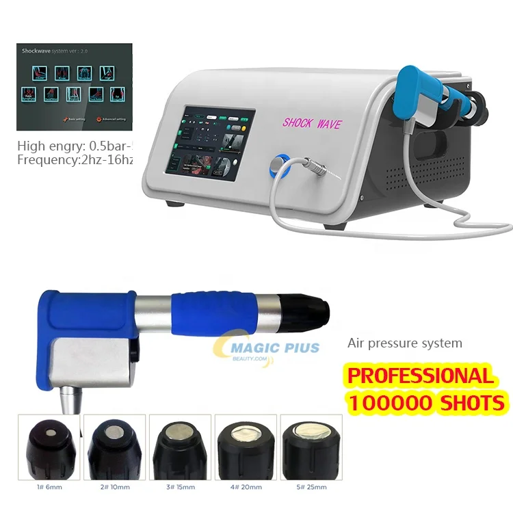 

Home Use Focused Shockwave Machine Pain Relief Shock Wave Therapy for ed, Blue