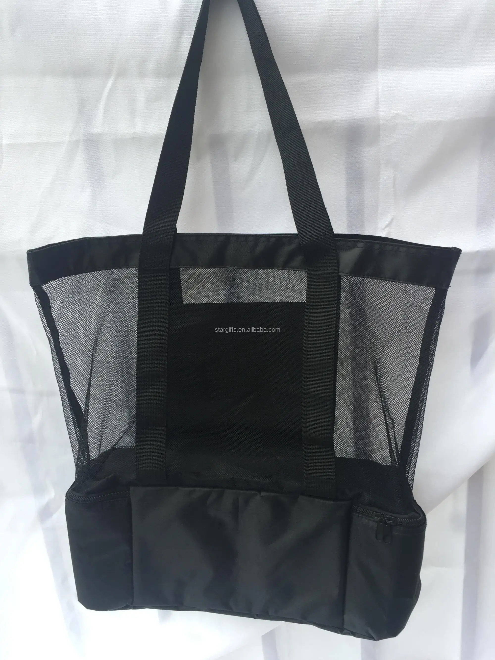 2016 Hot Sell Custom Green Foldable Large Nylon Mesh Beach Bag Buy