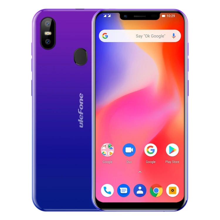 

Ulefone S10 Pro Mobile Phone 2GB+16GB Dual Back Cameras Face ID & Fingerprint Identification 5.7 inch Android 8.1 OTG Dual SIM