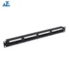 Factory Custom Network 24 Port Wall Mount 1u Cat5e Patch Panel Rj45 Pass Through Rack Patch Panel Cat5e
