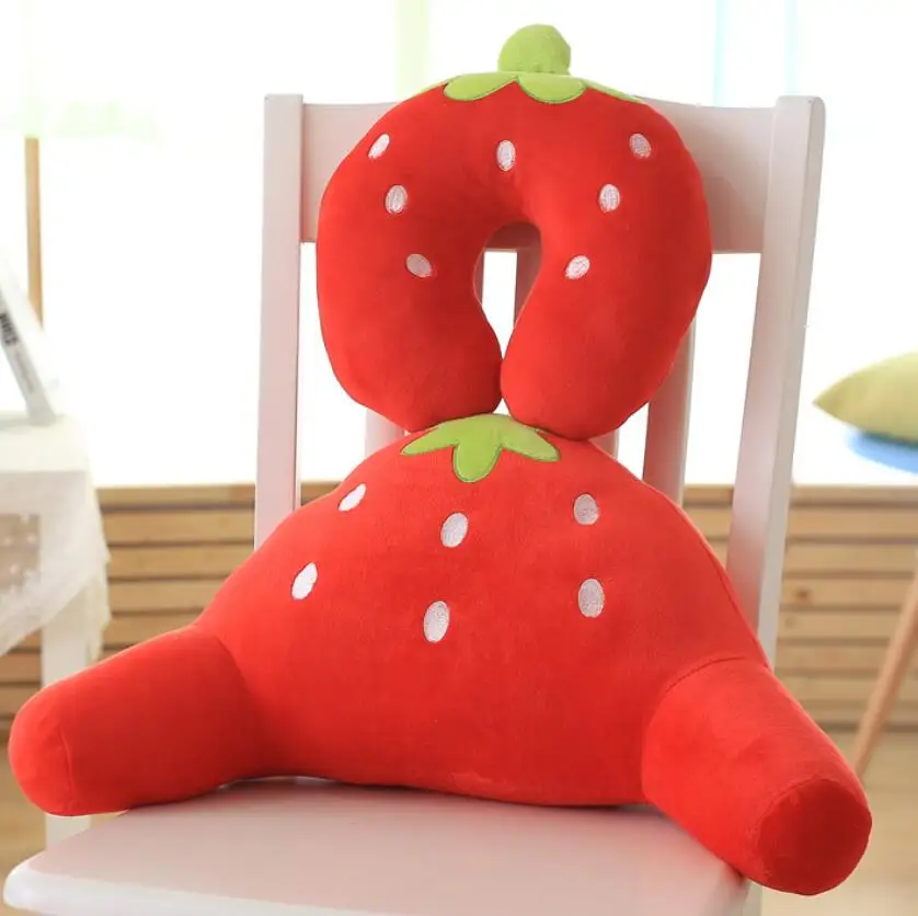 Cheap Plush Stuffed Strawberry Pillow Vegetable Fruit Cushion