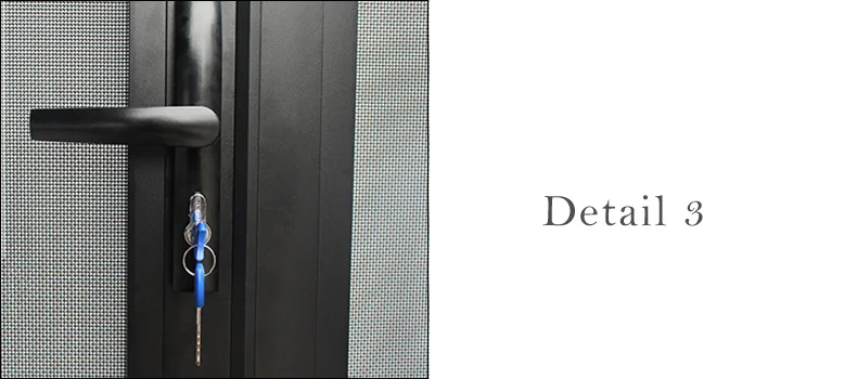 Black aluminum screen doors for home