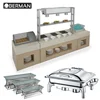 Party parties catering hotel used banquet wedding centerpieces station buffet table on wheels