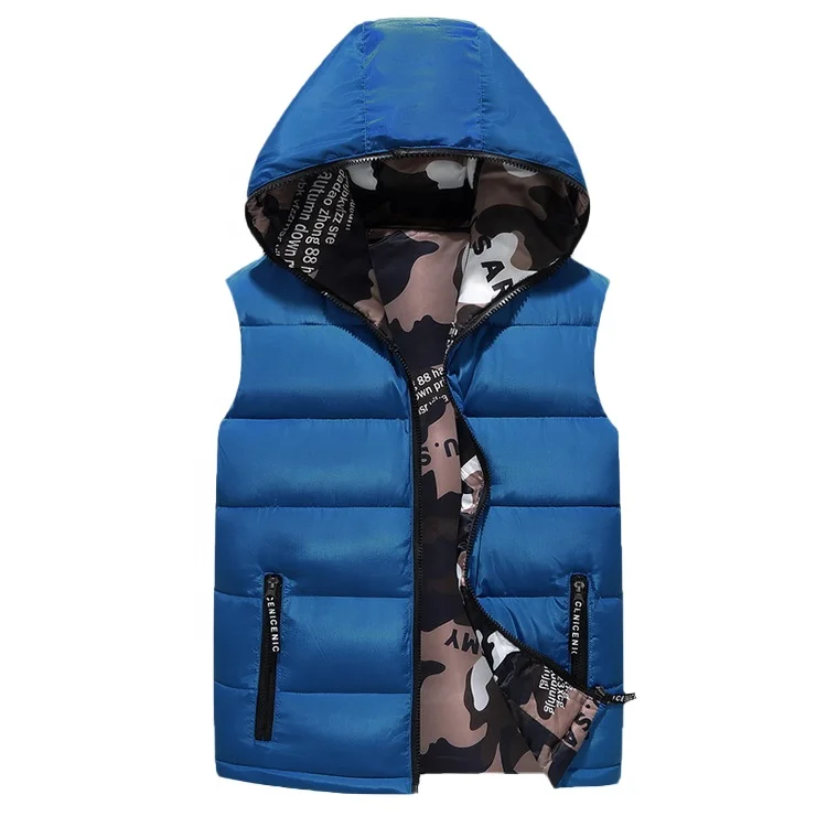 

Winter Padding Waistcoat Men Sleeveless Warm Vest, Multi