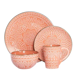 Image of SETS 4 TRENDY LIGHTWEIGHT AND REACTIVE DINNERWARE