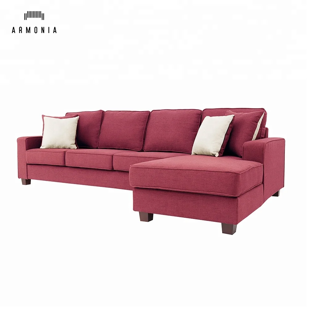 Cheap L Shaped Wooden Legs New Fabric Corner Sofa Set Design Buy