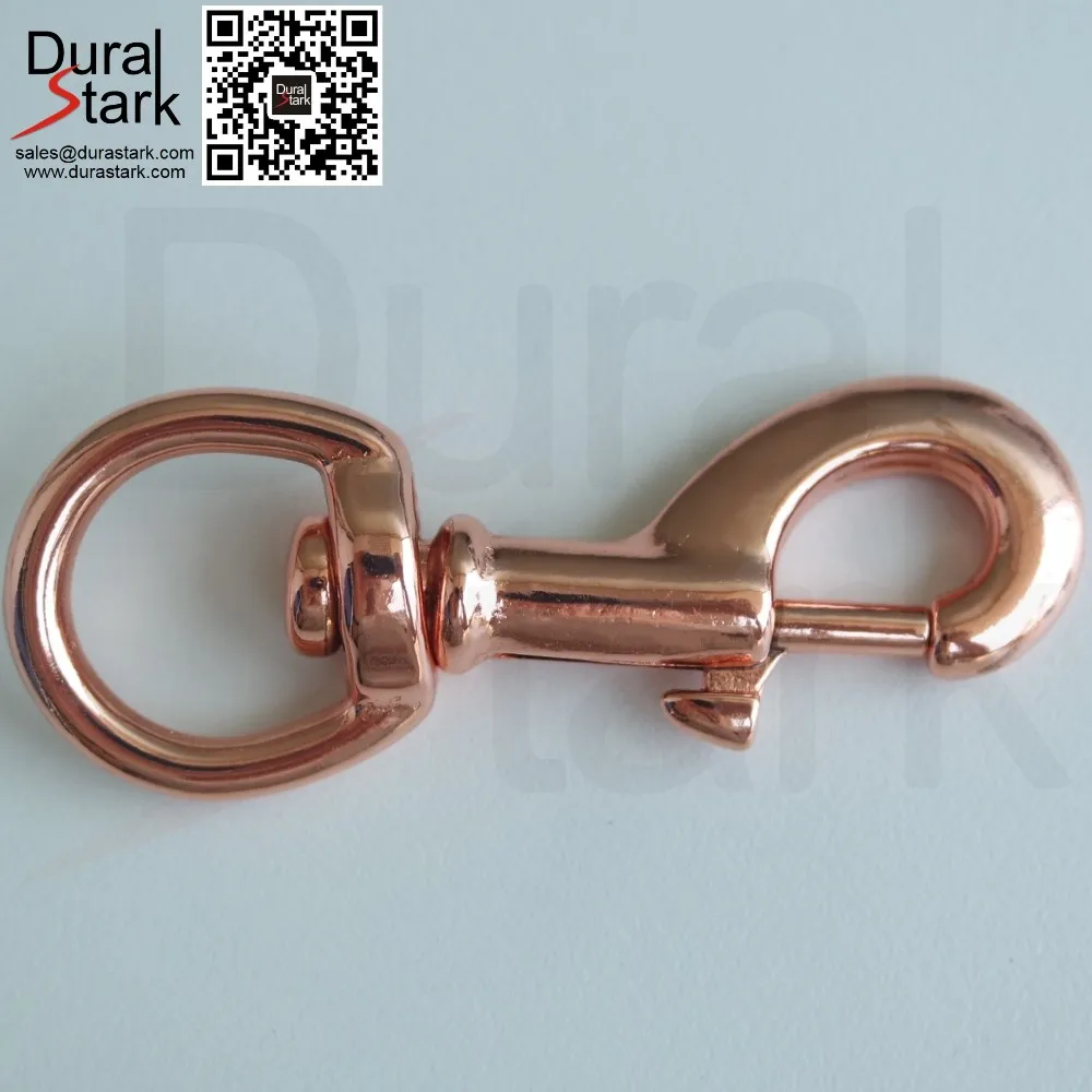 Rose Gold Swivel Snap Hook Brass Clip Plating Buy Rose Gold Snap Hook