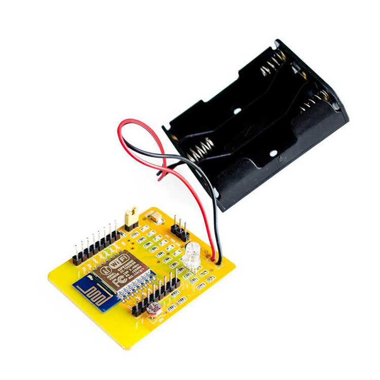 ESP8266 WIFI Serial Wireless Dev Test Board IO Leads ESP-12 //w AA Battery Holder
