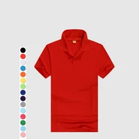 

200gsm Men 85%polyester 15%cotton oem logo custom design printed on polo t shirt blank plain polo shirt