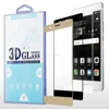 Chrome Printed Color 3D Full Screen 9H Tempered Glass Screen Protector for Huawei P9 Lite