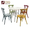 Wholesale Factory Price Stacking Banquet Modern Dining Table Outdoor Party Wedding Waiting Stack Chairs Table Set