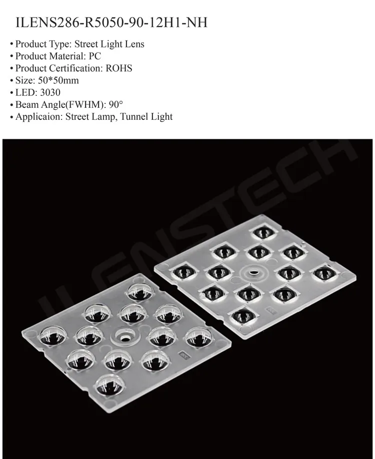 Multi Led Lens 12 In1 Multi LED Lens Array 50x50mm for 90° Flood Light - Ideal for LED ...