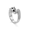 14834 Xuping popular ladies jewelry animal shaped leopard design finger ring with zircons