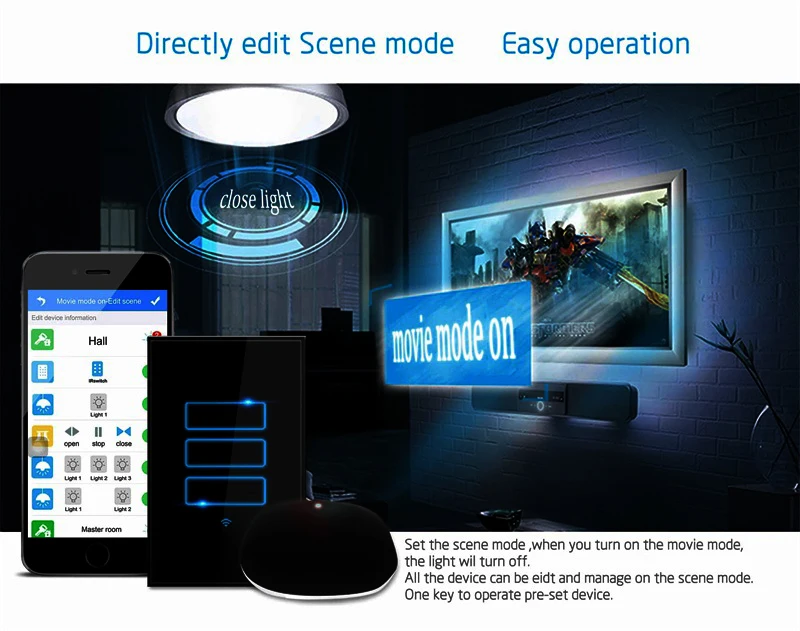 Lanbon Apple Homekit Iot Smart Lighting Touch Panel Electrical Smart