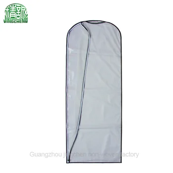 Zipper Plastic Cloth Garment Cover Wedding Dress Bag Suit Clear