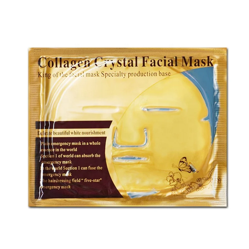 

24K Gold Purifying Anti-Wrinkle Anti aging Crystal Collagen Facial Mask, Colrful