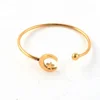 Inspirational Bracelets Gold Moon And Star Wrist Bracelet Bangle Cuff Bangle