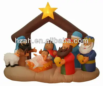 Christmas Inflatable Nativity Scenes Yard Decor Buy Inflatable