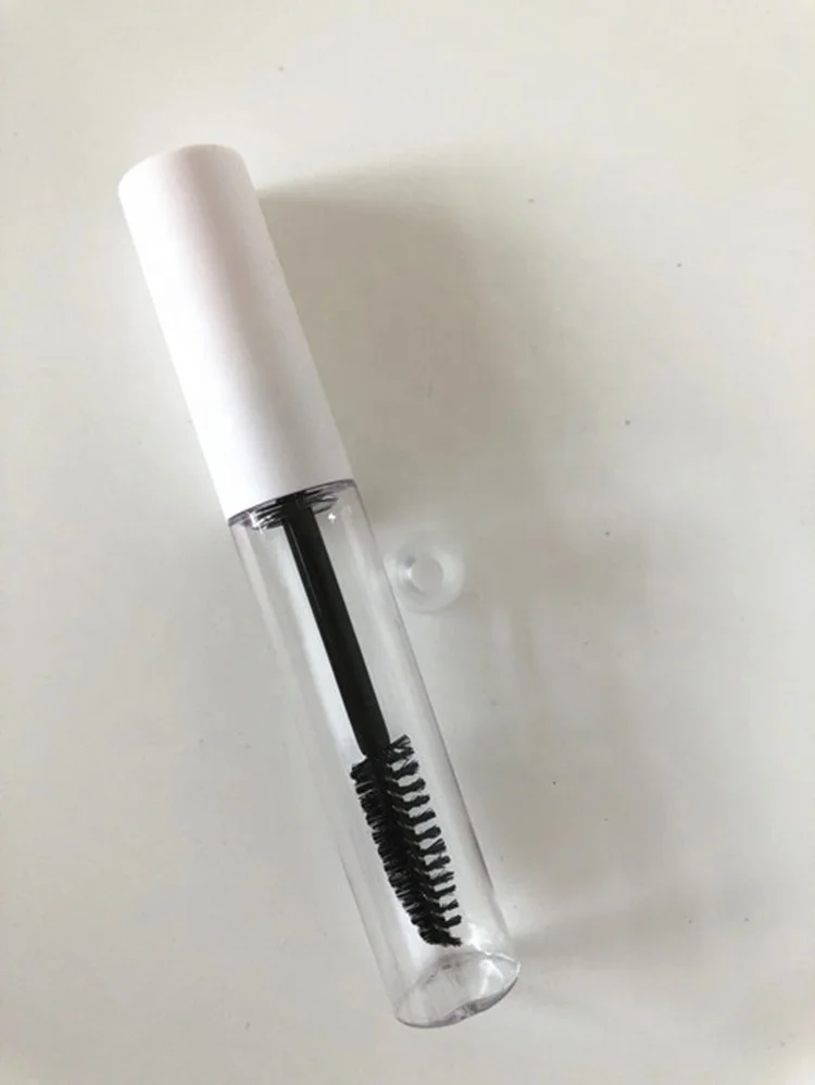 
10ml white empty clear mascara tube with brush , 10ml empty best transparent mascara tubes empty ,elegant empty tubular 