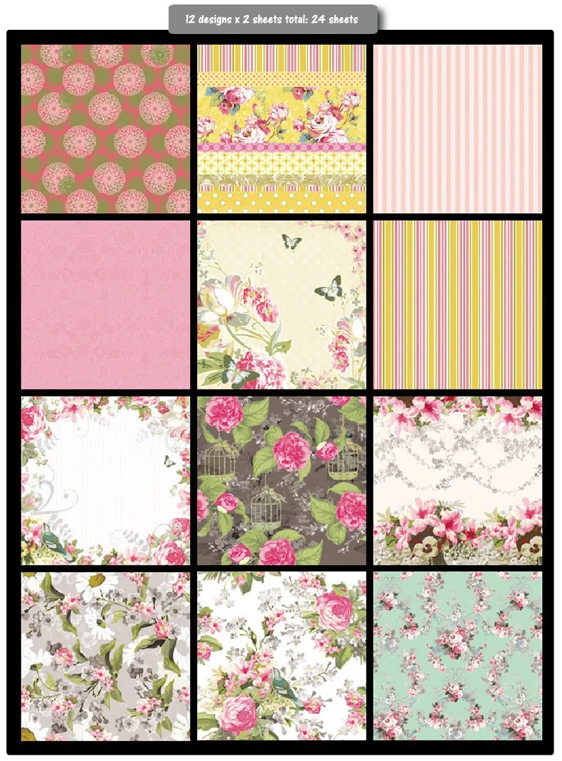 Factory price 12x12 Double-sided Scrapbooking Paper