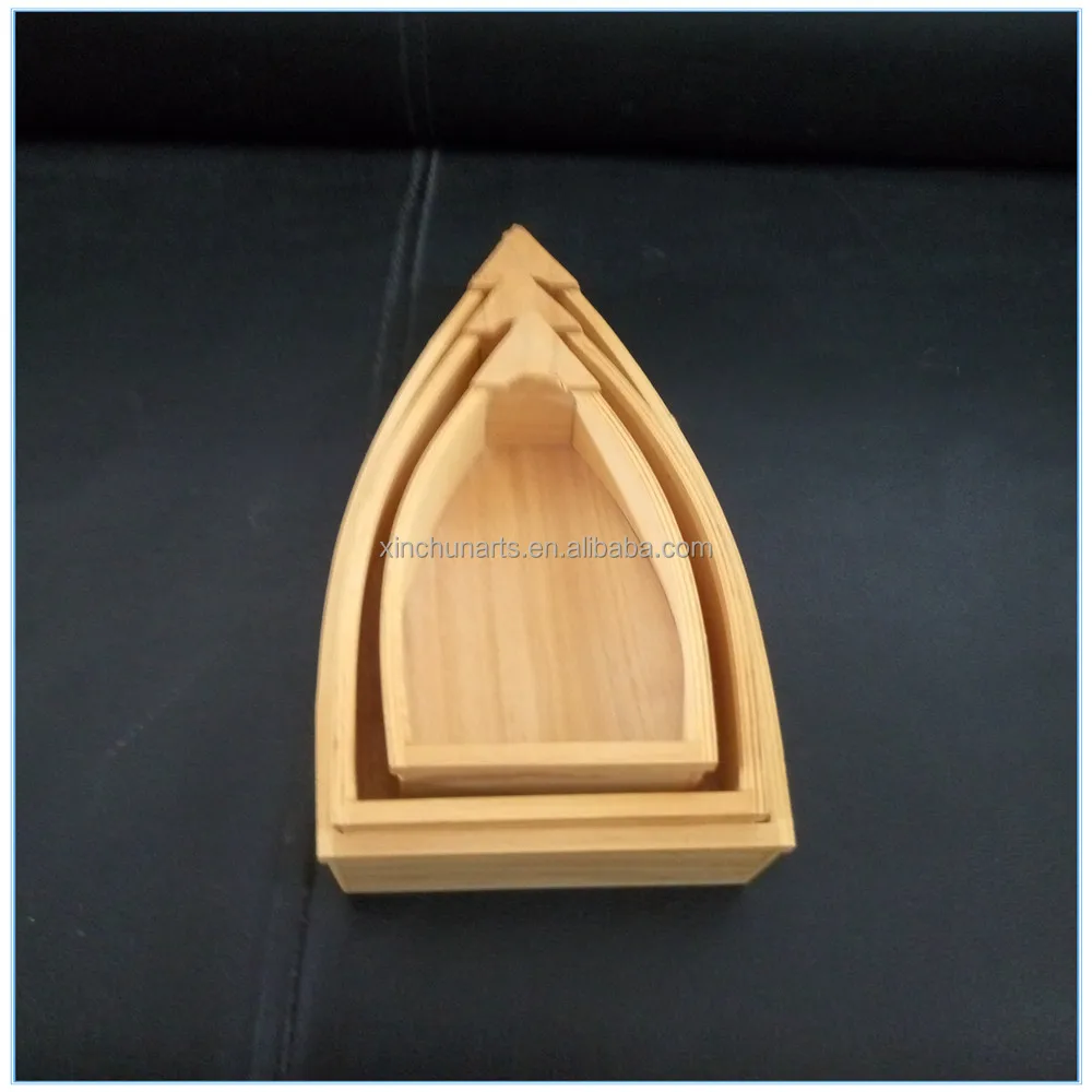 wooden toy boat