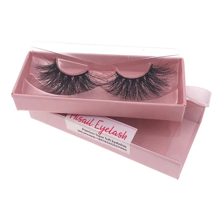 

Popular Sale Private Label Mink Eyelashes Vendor 25mm 5D Mink Lashes, Black