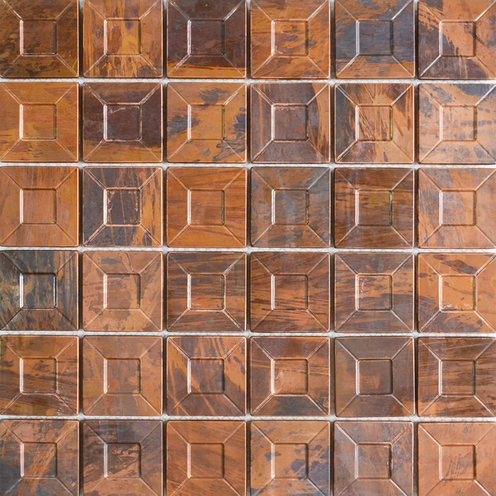bathroom mosaic copper colored wall floor tiles mosaic sheets