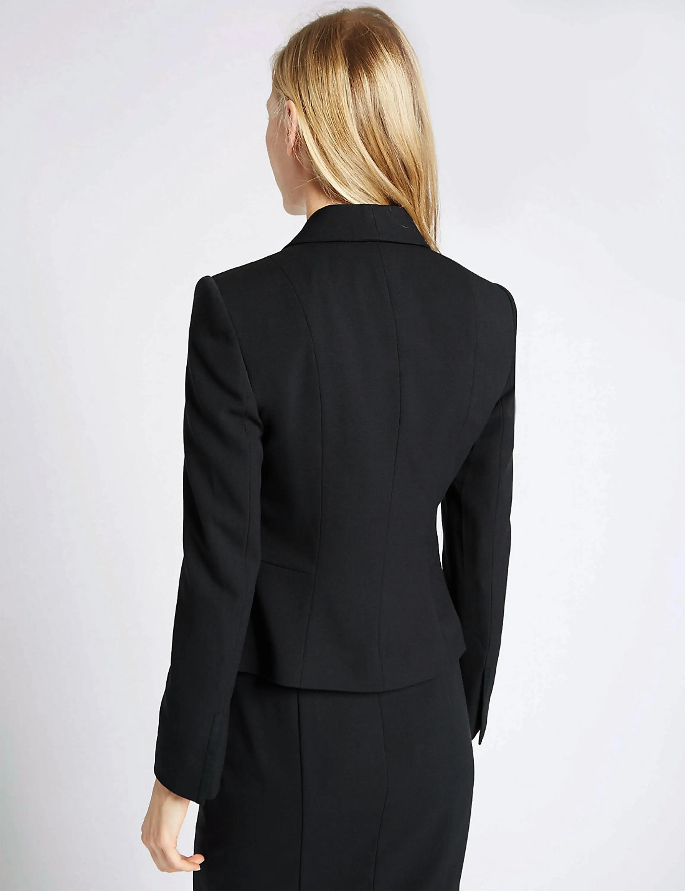 black suit for women wedding