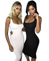 

TOB summer dress 2019 Amazon hot sale sexy vest dress women large size knee dress JZ223