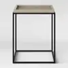 Home Furniture Antique Metal Sofa Side Table Mixed Material Metal Tray Side Table