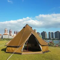 

2019 China Factory waterproof Canvas Glamping Bell Tent