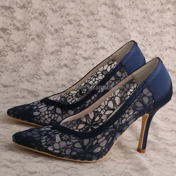navy blue party shoes