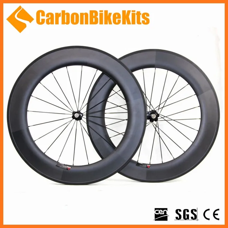 Cheap 25mm Wide 88mm Deep 700c Cw88t Carbon Road Bike Wheels Tubular