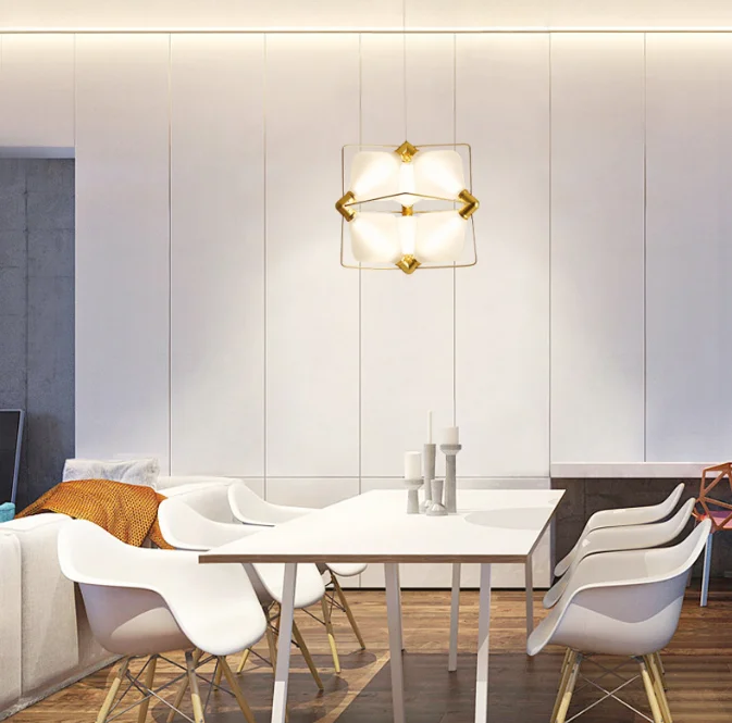 hot sale contemporary white metal glass home hotel chandeliers pendant light