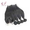 Peruvian Virgin Hair Straight With Free /Middle /Three PartLace Closure Wholesale Price Hair Weave