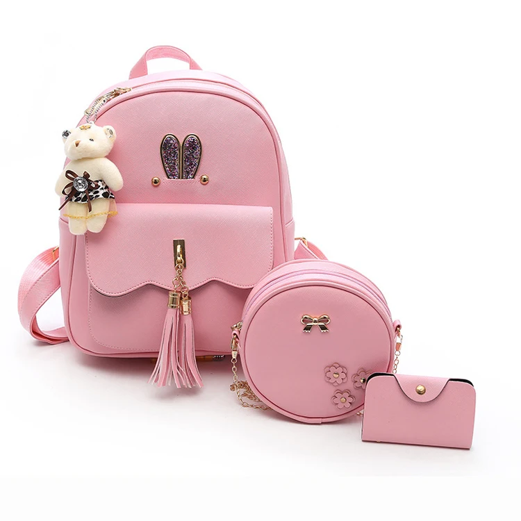 

2019 Trend Student Backpack Fashion Rabbit Mom Pack Student Backpack, 3colors