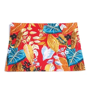 China custom 100% polyester pp fabric placemat christmas table placemat for kids-4 pieces
